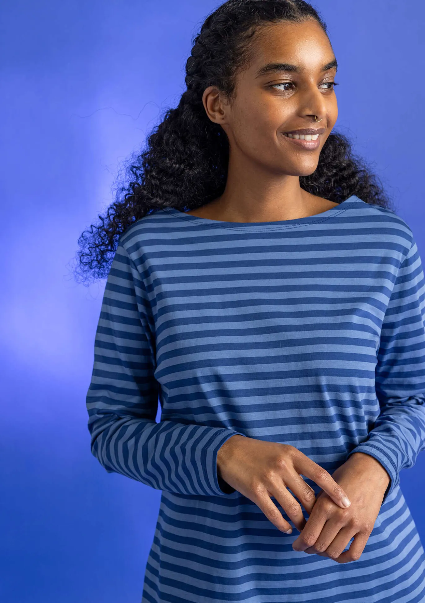 Basic-Streifenshirt aus Bio-Baumwolle