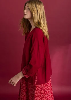 Bluse „Hedda“ aus Bio-Baumwollgewebe