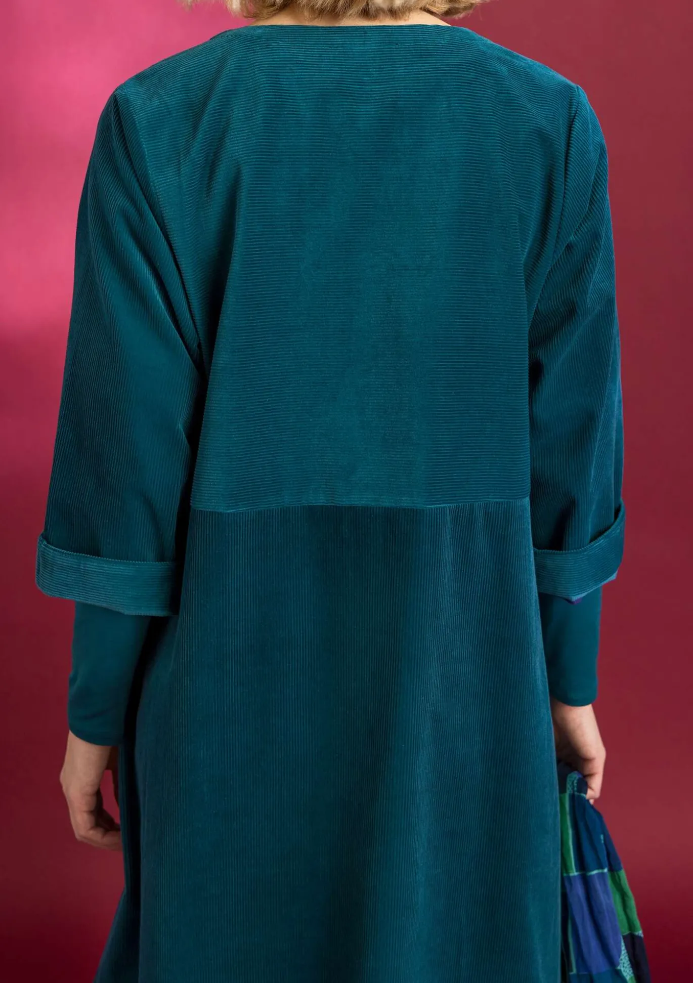 Cordkleid aus Bio-Baumwolle/Elasthan