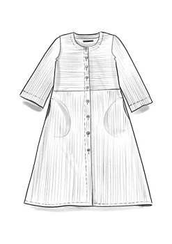Cordkleid aus Bio-Baumwolle/Elasthan