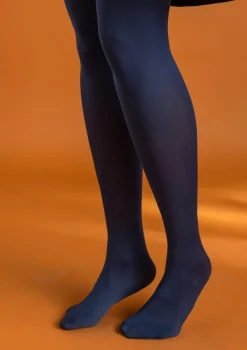 Einfarbige Strumpfhose aus Recycling-Polyamid