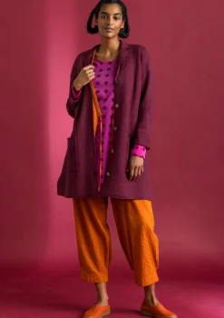 Gestrickter Blazer aus gefilzter Bio-Wolle