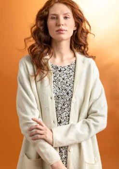Gestrickter Blazer aus gefilzter Bio-Wolle