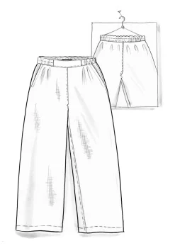 Hose „Asta“ aus Leinengewebe