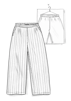 Hose „Asta“ aus Leinengewebe