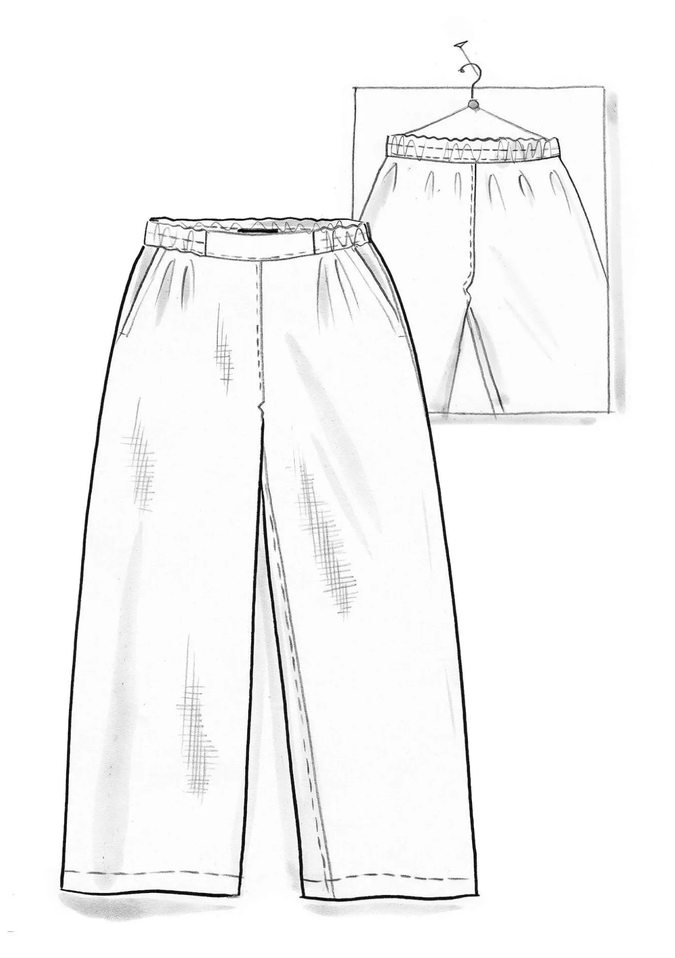 Hose „Asta“ aus Leinengewebe