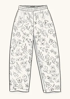 Hose „Margit“ aus Leinen/Modal-Gewebe