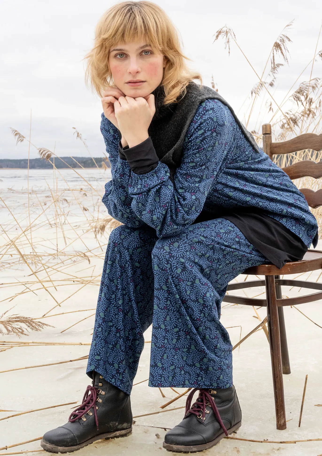 Jerseyhose „Aurora“ aus Bio-Baumwolle/Modal/Elasthan