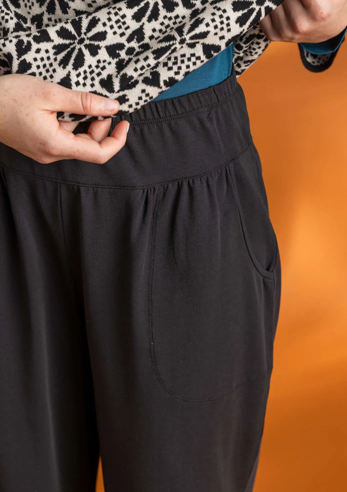 Jerseyhose aus Bio-Baumwolle/Elasthan