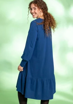 Jerseykleid aus Bio-Baumwolle/Leinen