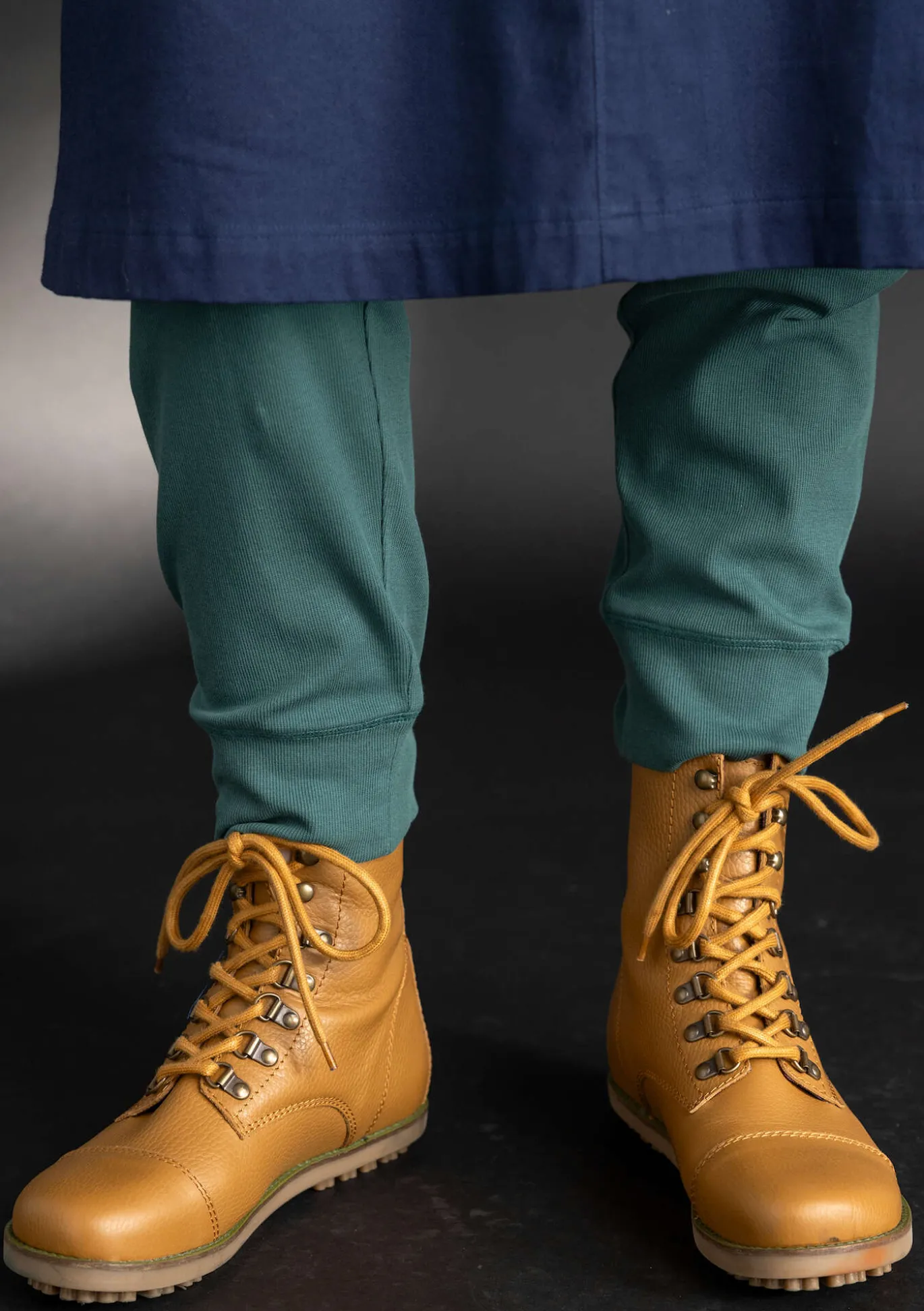 Jerseyleggings aus Bio-Baumwollripp