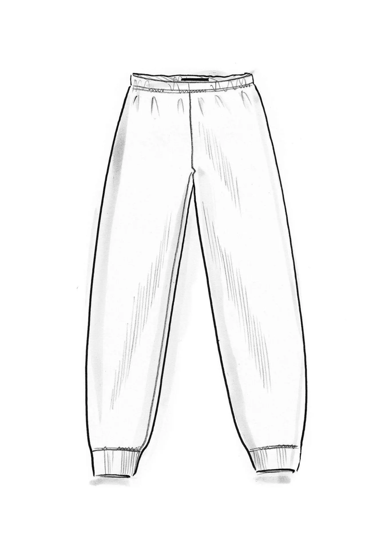 Jerseyleggings aus Bio-Baumwollripp