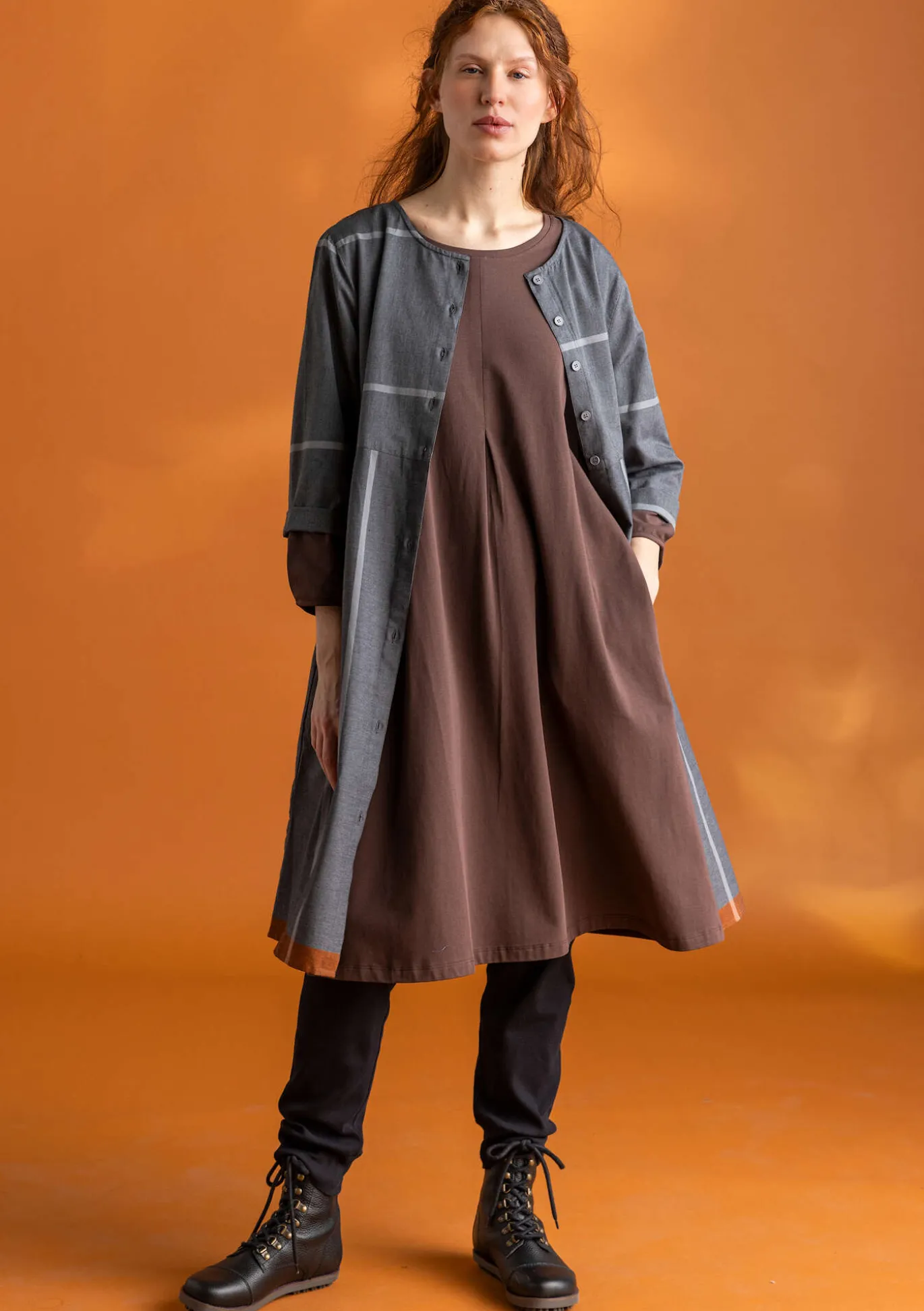 Jerseyleggings aus Bio-Baumwollripp