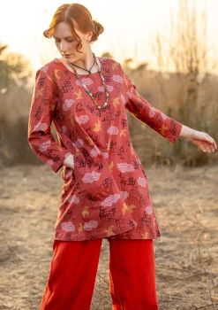 Jerseytunika „Flyttfågel“ aus Bio-Baumwolle