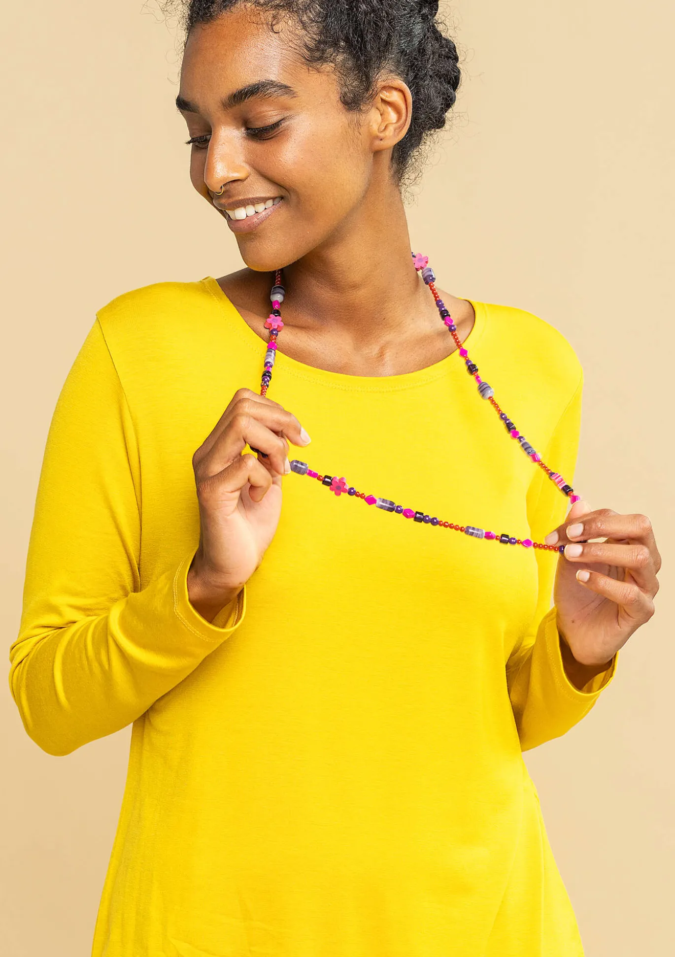 Kette „Jane“ aus Recycling-Glasperlen