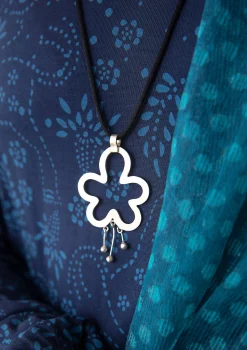 Kettenanhänger „Orchid“ aus Silber