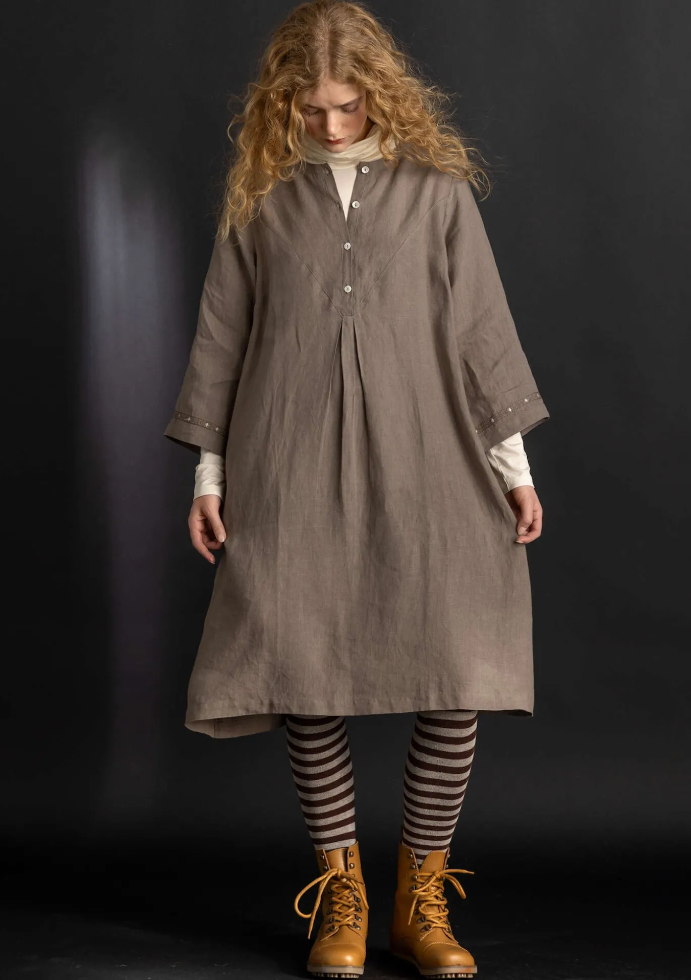 Kleid „Asta“ aus Leinengewebe