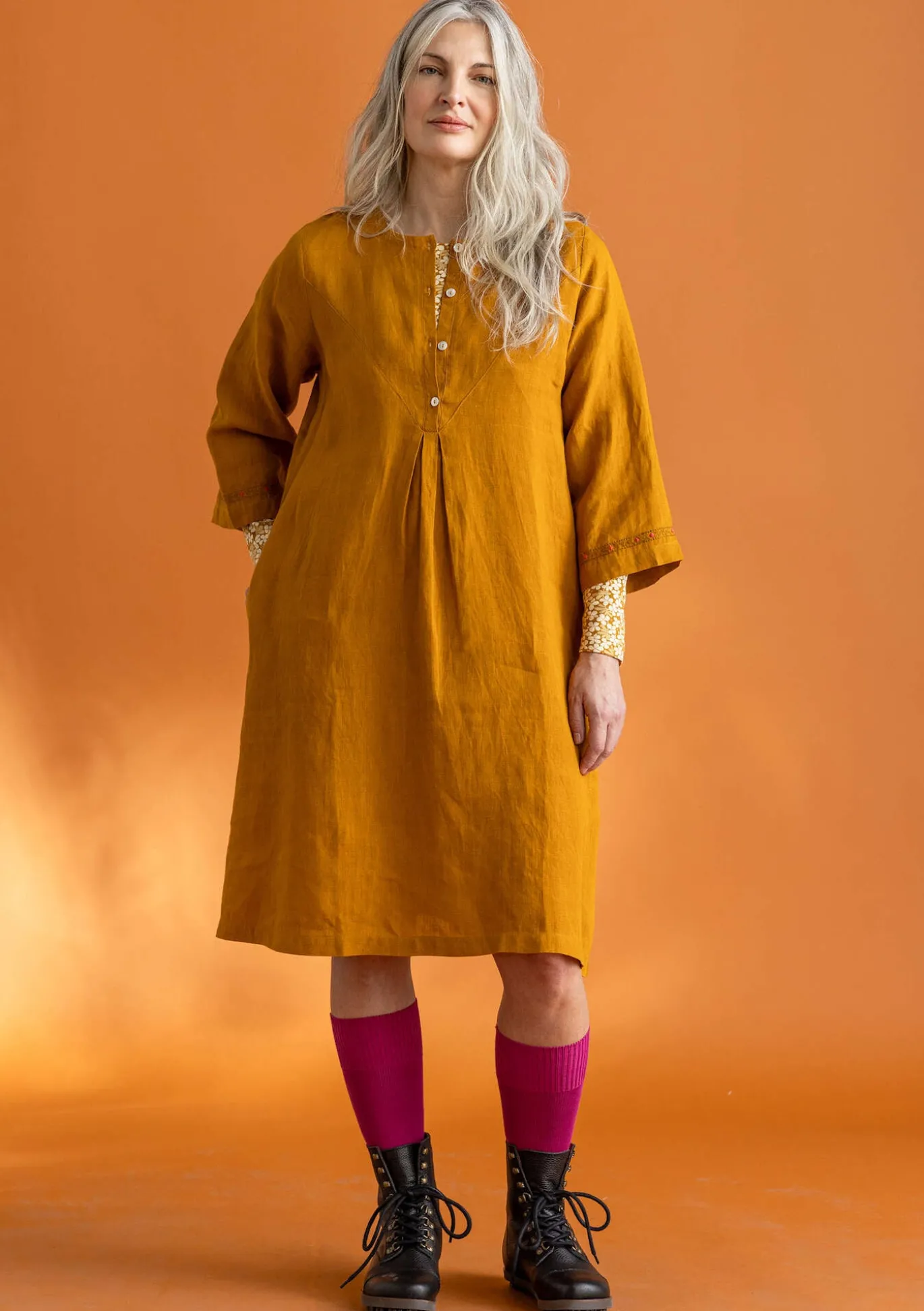 Kleid „Asta“ aus Leinengewebe