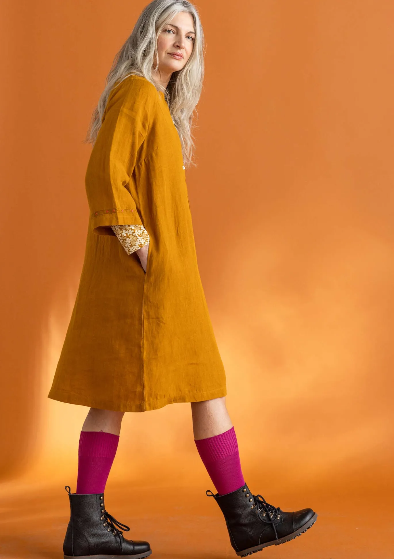 Kleid „Asta“ aus Leinengewebe