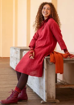 Kleid aus Leinengewebe