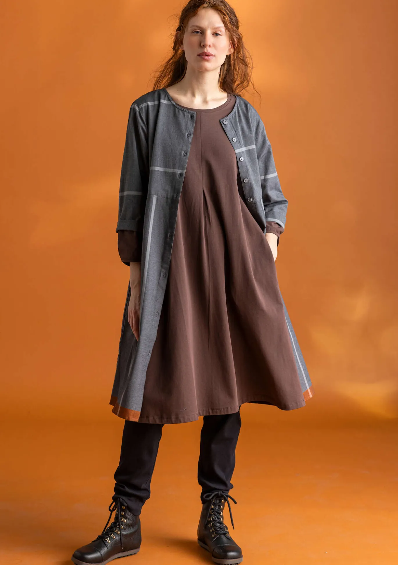 Kleid „Ava” aus Bio-Baumwollgewebe