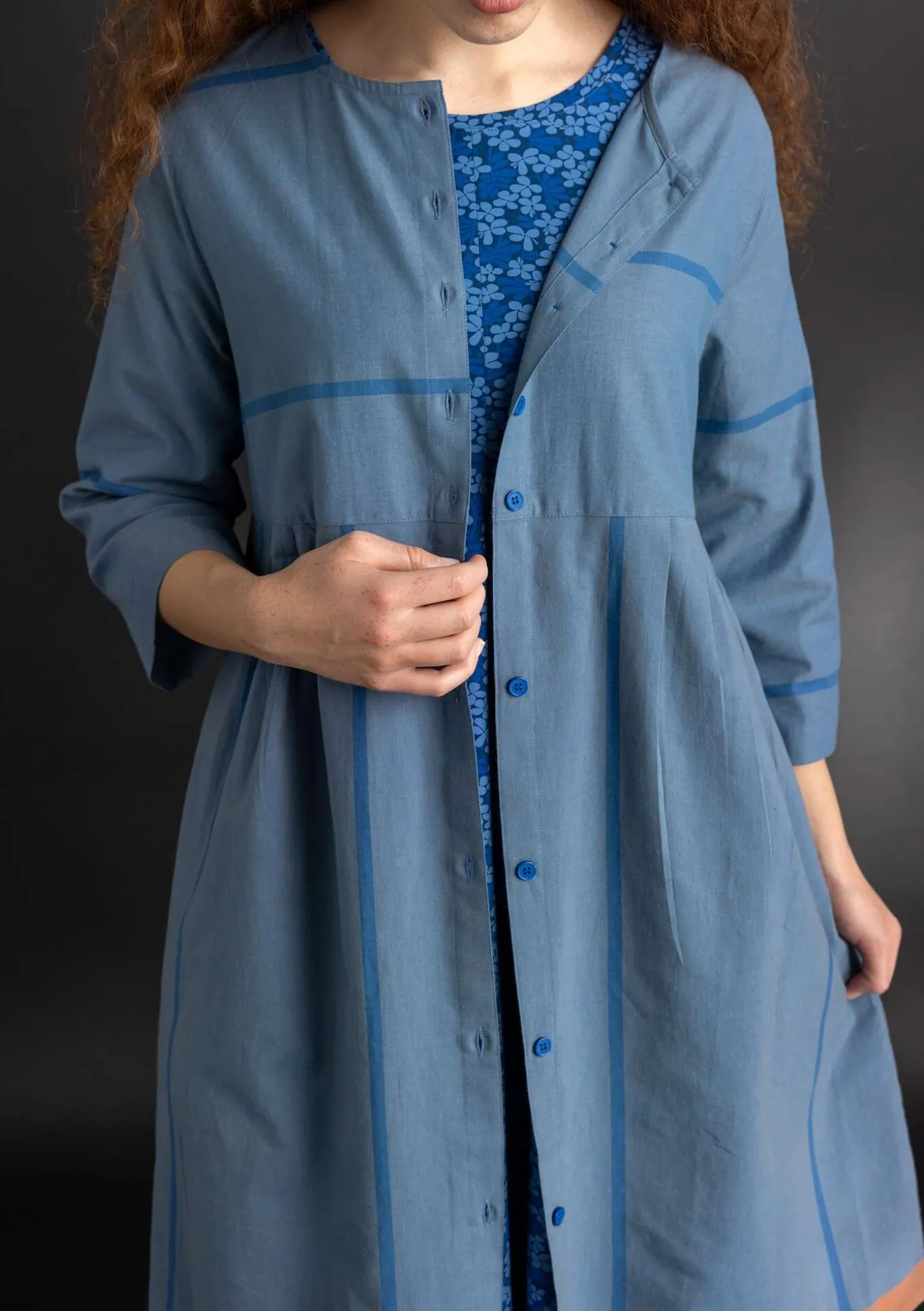 Kleid „Ava” aus Bio-Baumwollgewebe