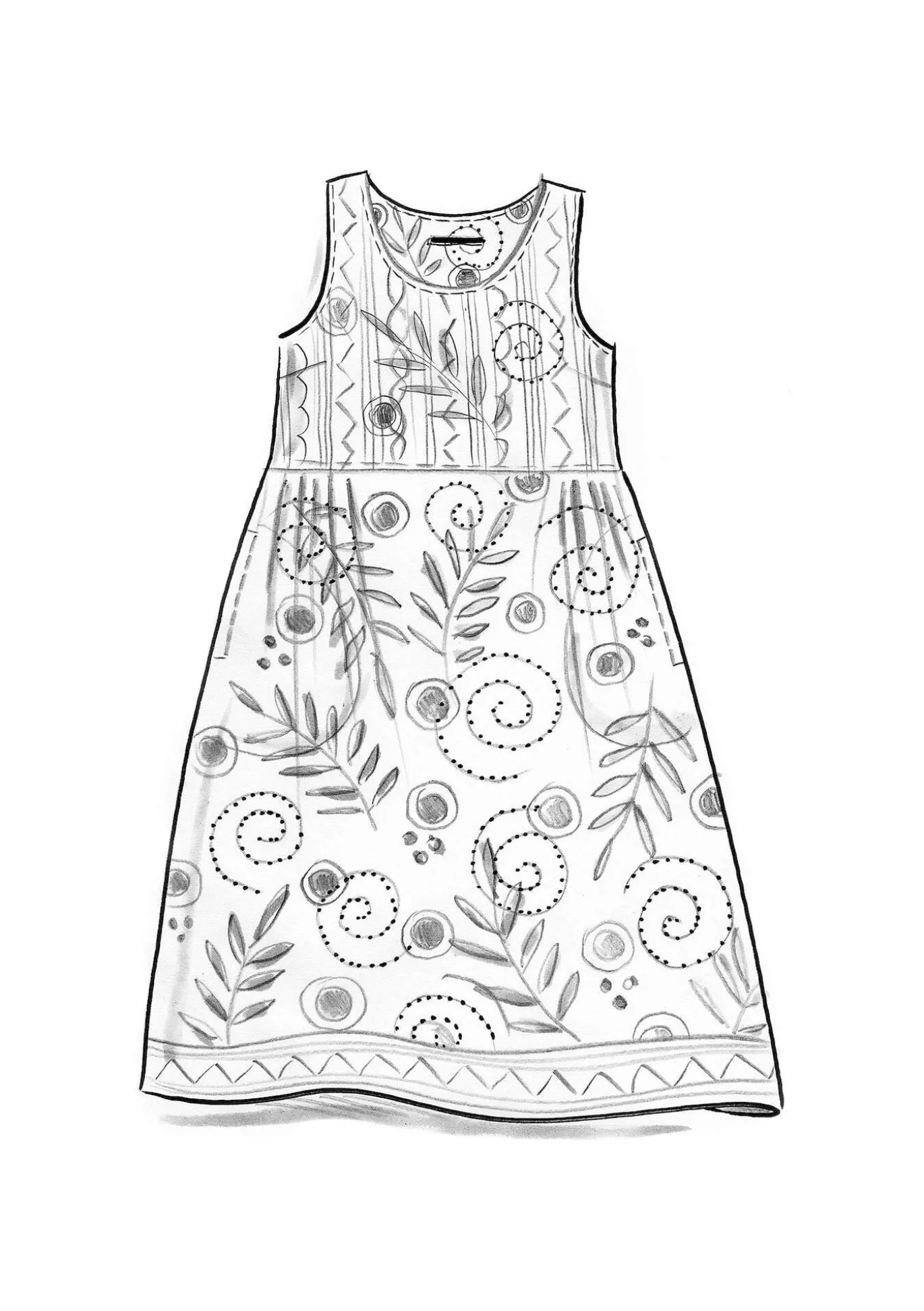 Kleid „Embla“ aus Bio-Baumwollgewebe