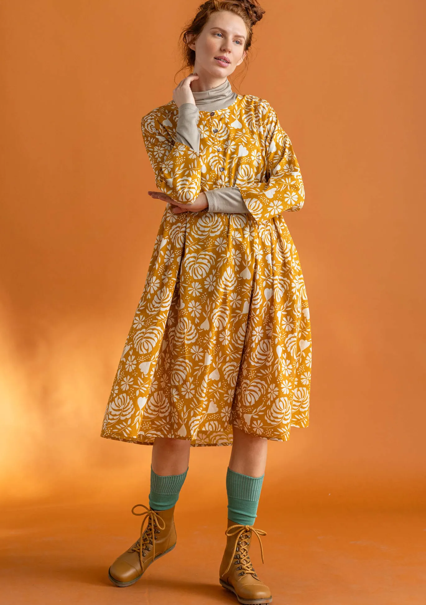 Kleid „Hedda“ aus Bio-Baumwollgewebe