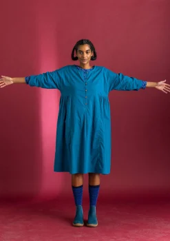 Kleid „Hedda“ aus Bio-Baumwollgewebe