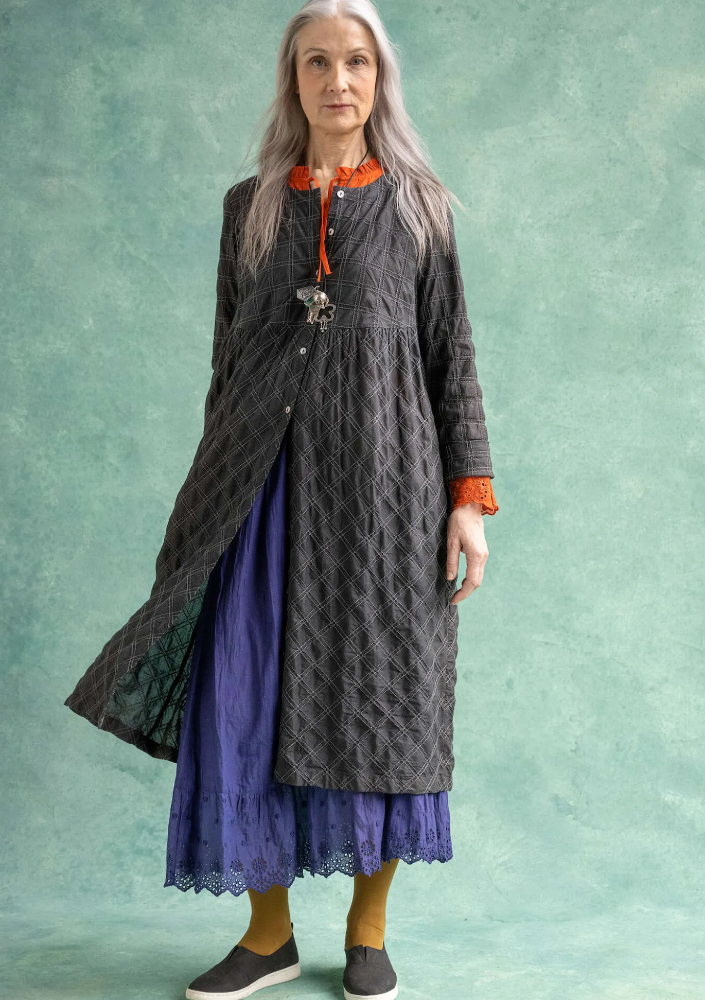 Kleid „Helga“ aus Bio-Baumwollgewebe