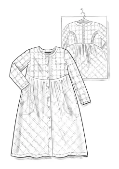 Kleid „Helga“ aus Bio-Baumwollgewebe