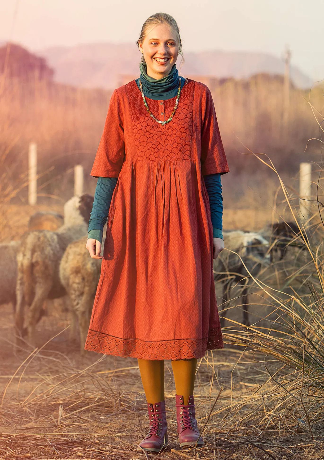 Kleid „Strandfynd“ aus Bio-Baumwollgewebe