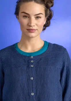 Künstlerbluse „Asta“ aus Leinengewebe