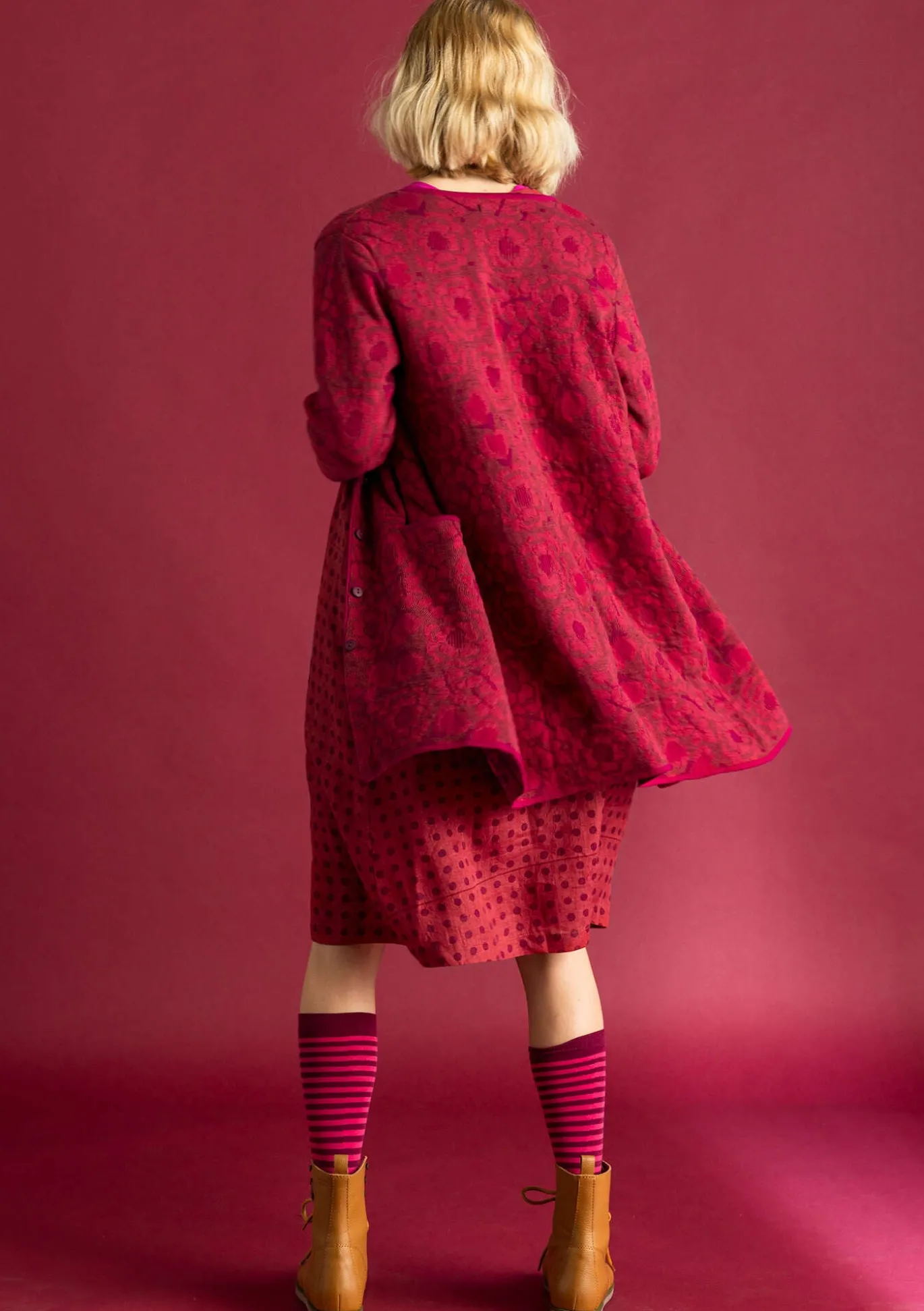 Langstrickjacke „Astrid“ aus Bio-/Recycling-Baumwolle