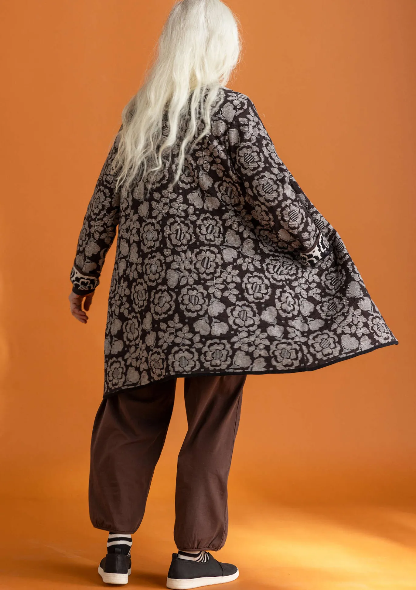 Langstrickjacke „Astrid“ aus Bio-/Recycling-Baumwolle