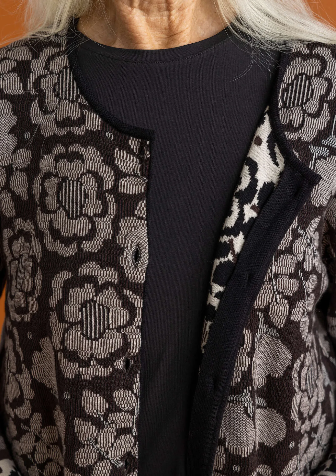 Langstrickjacke „Astrid“ aus Bio-/Recycling-Baumwolle