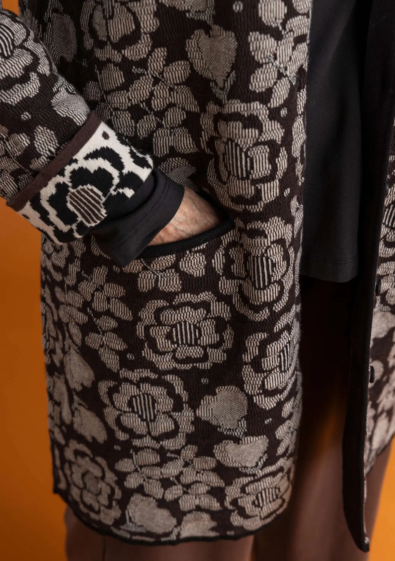 Langstrickjacke „Astrid“ aus Bio-/Recycling-Baumwolle