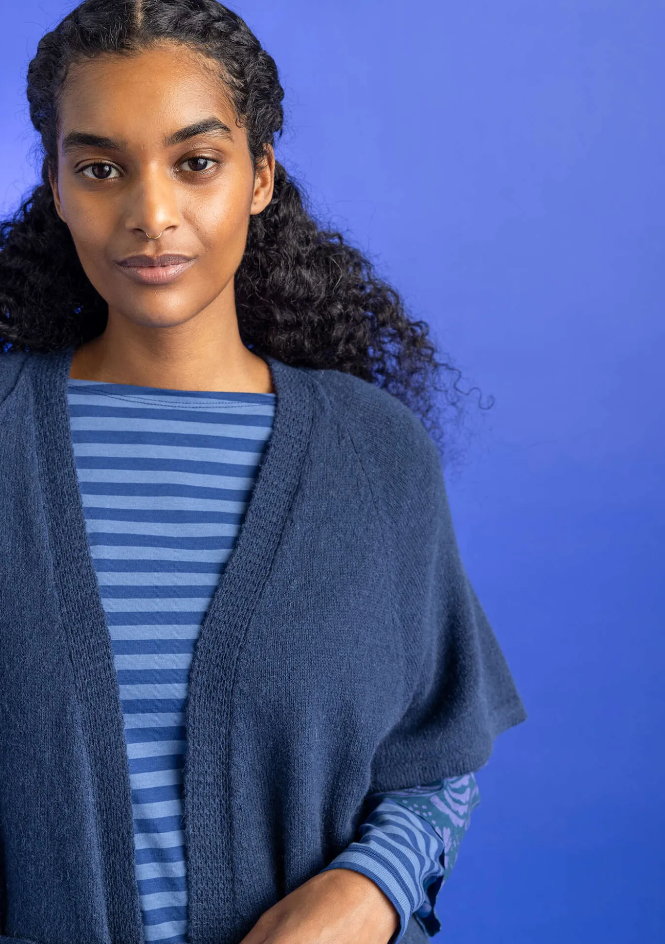 Langstrickjacke aus Alpakagemisch