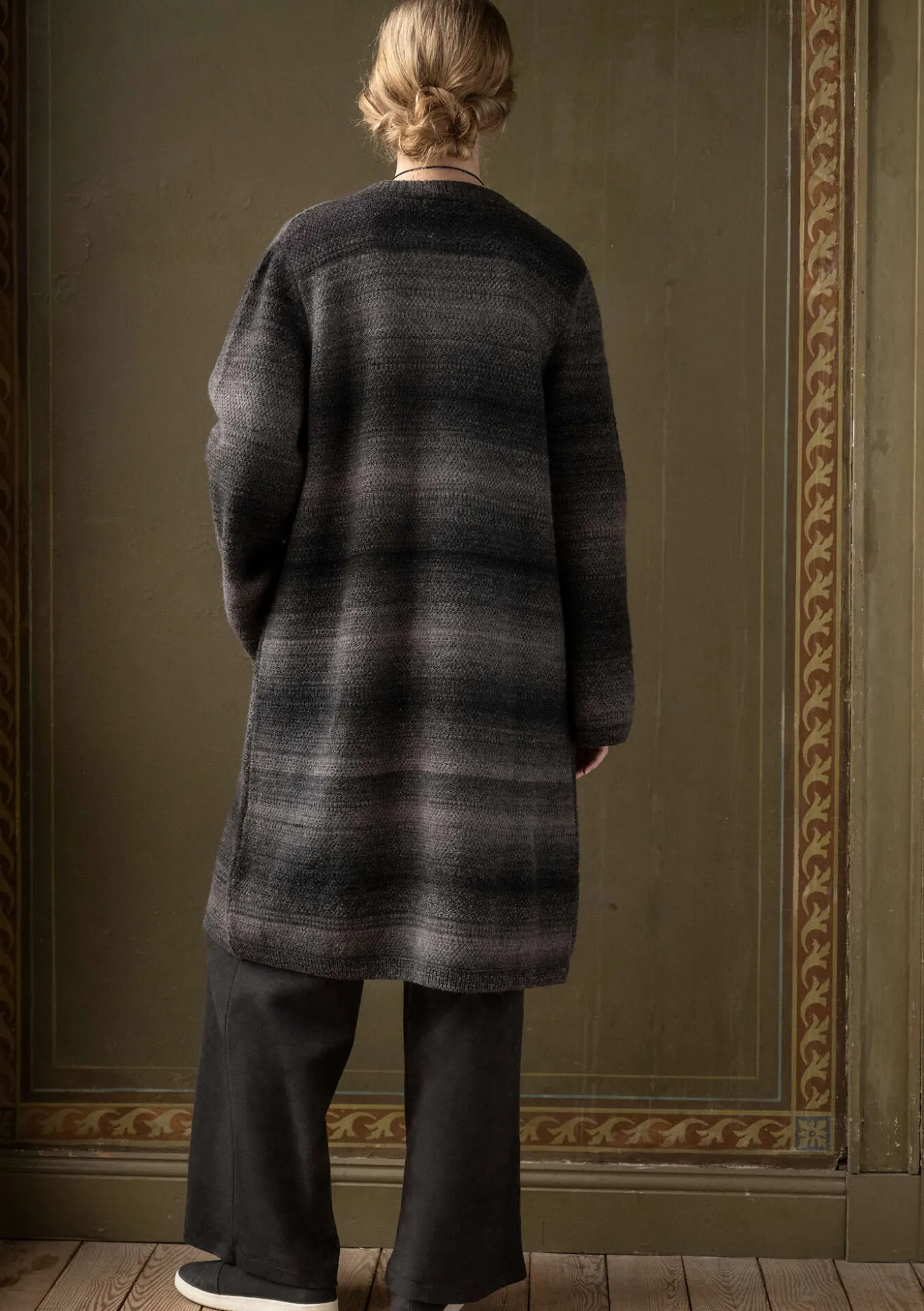 Langstrickjacke „Eckerö“ aus Space-Dye-Wolle