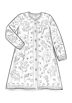 Langstrickjacke „Gnistra“ aus Bio- und Recycling-Baumwolle/Alpakawollgemisch