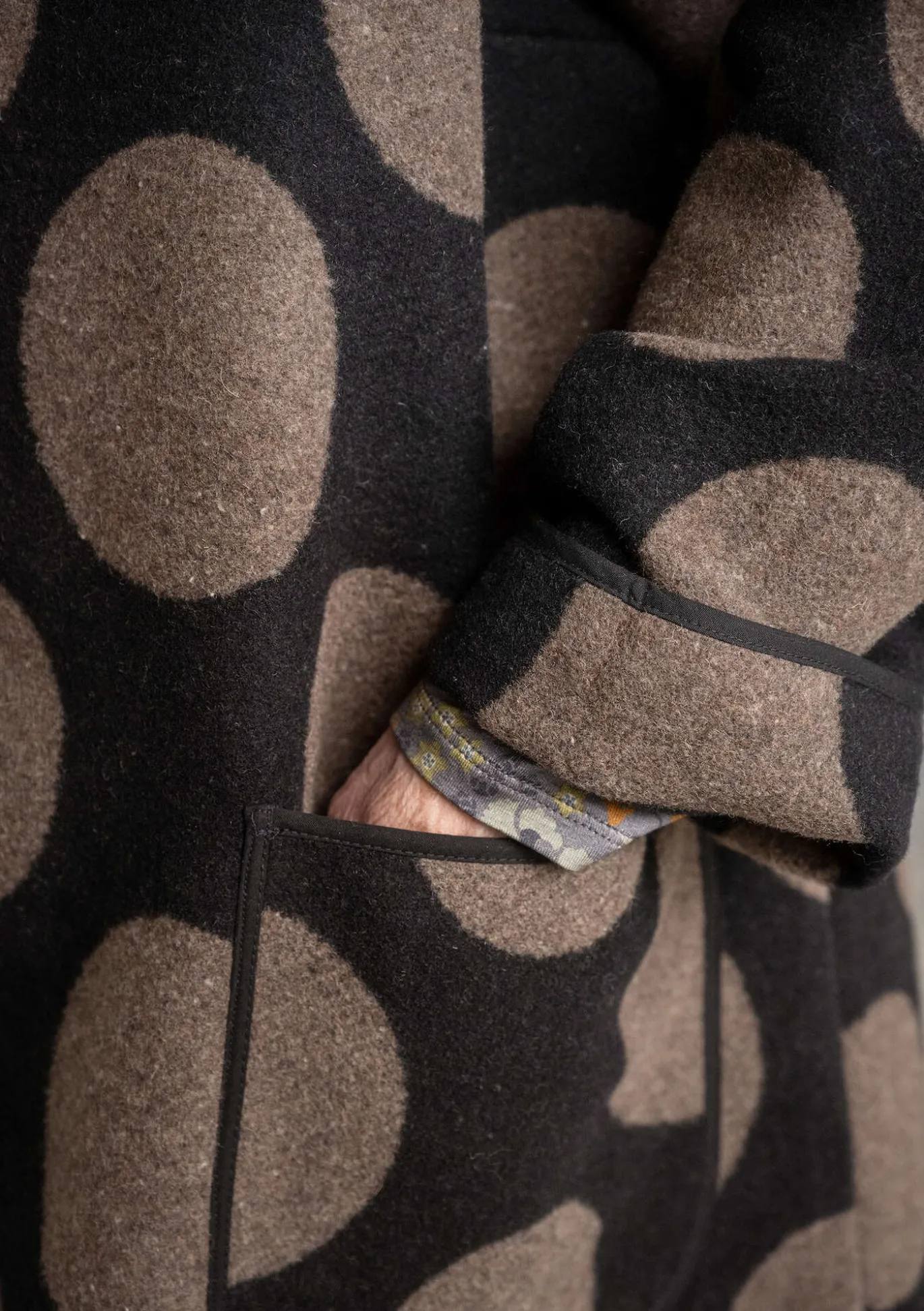 Mantel „Stone“ aus Wollmischgewebe