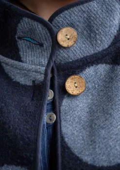 Mantel „Stone“ aus Wollmischgewebe