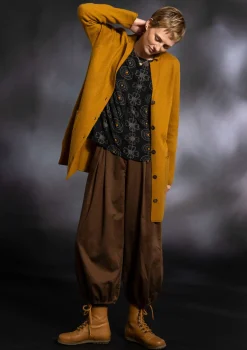 Pluderhose aus Bio-Baumwollgewebe