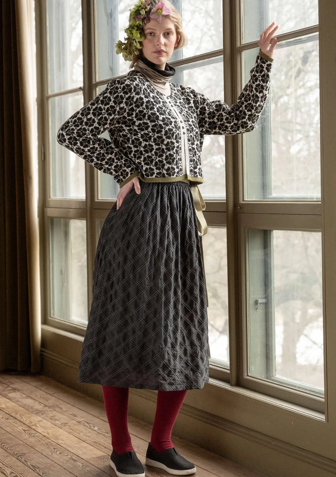 Rock „Helga“ aus Bio-Baumwollgewebe