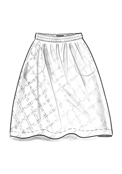 Rock „Helga“ aus Bio-Baumwollgewebe