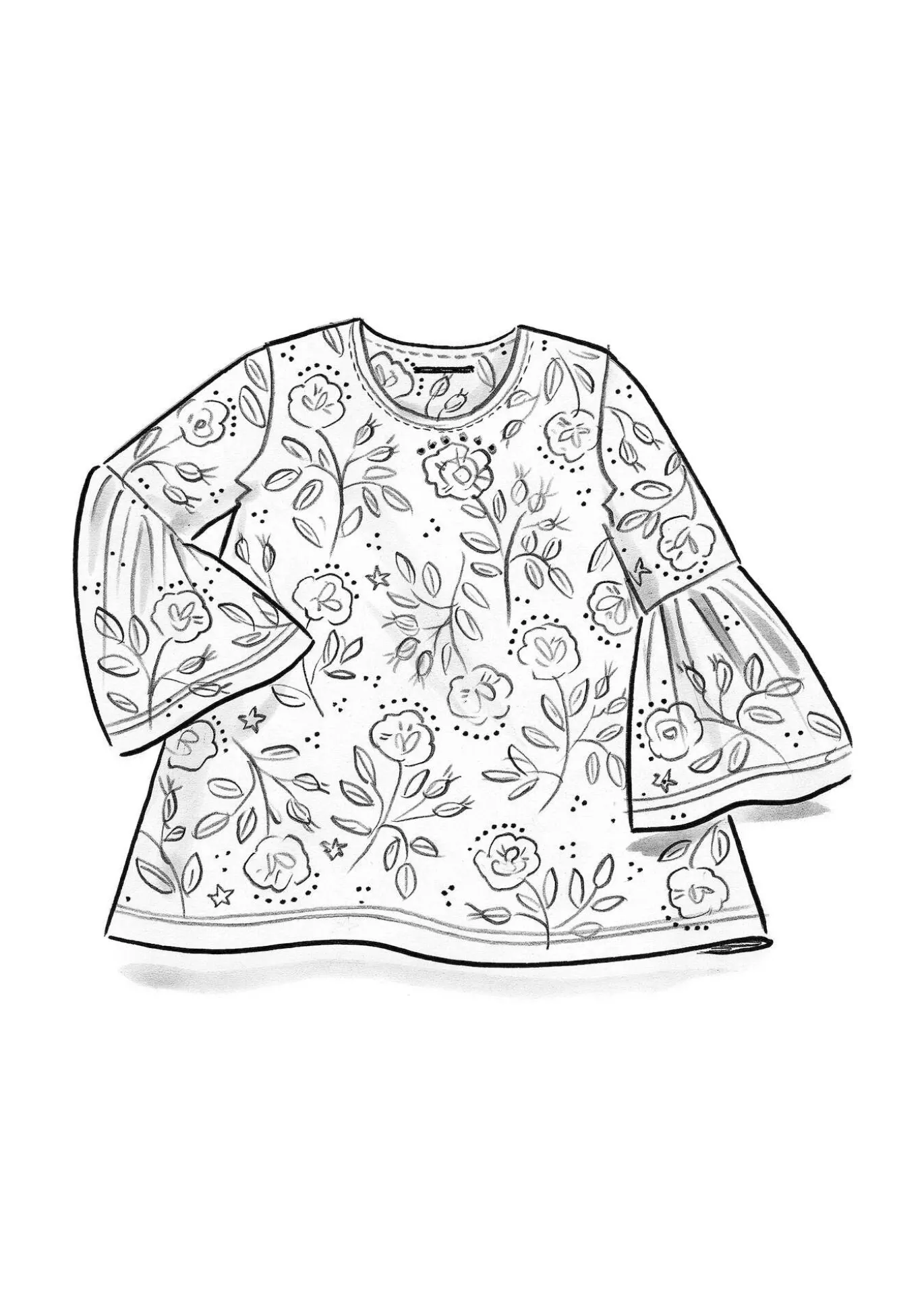 Shirt „Nyponros“ aus Bio-Baumwolle/Modal