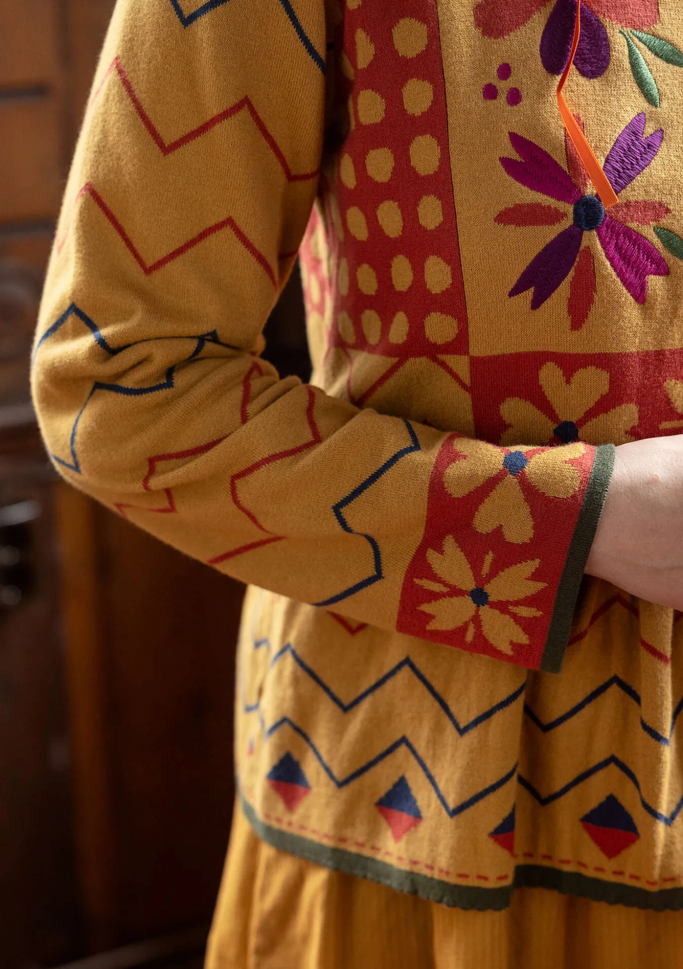 Strickjacke „Maria“ aus Bio-/Recycling-Baumwolle