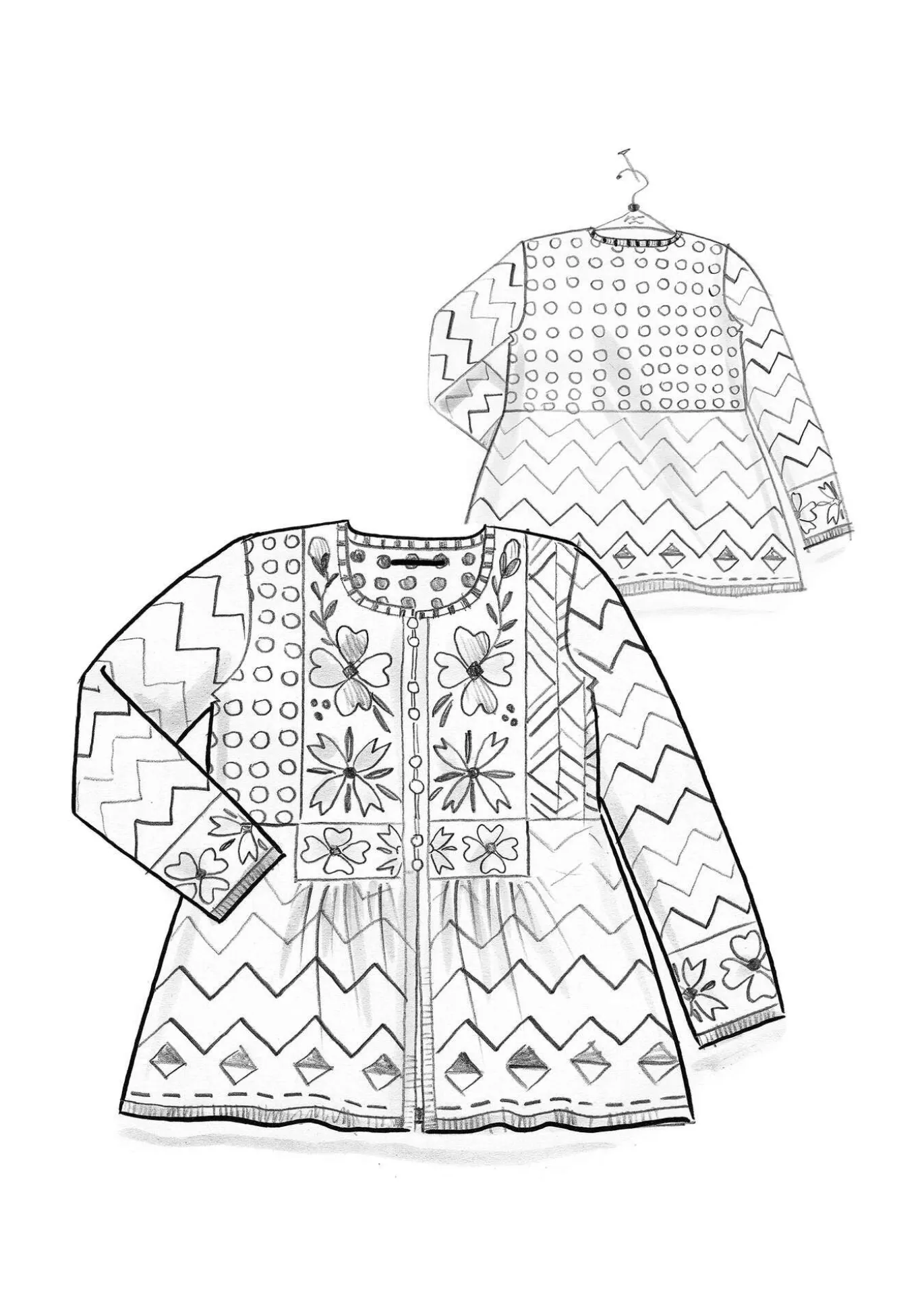 Strickjacke „Maria“ aus Bio-/Recycling-Baumwolle