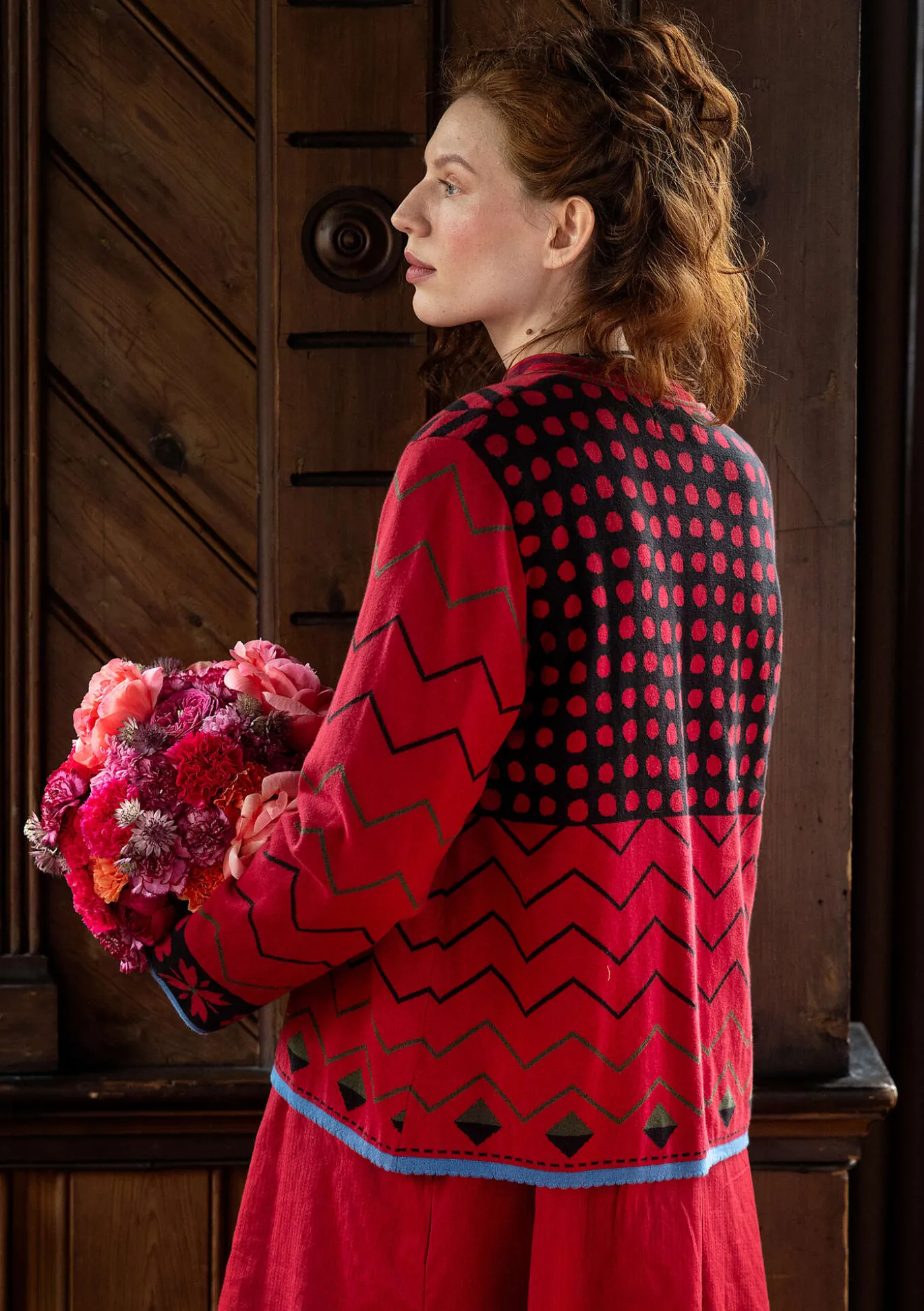 Strickjacke „Maria“ aus Bio-/Recycling-Baumwolle