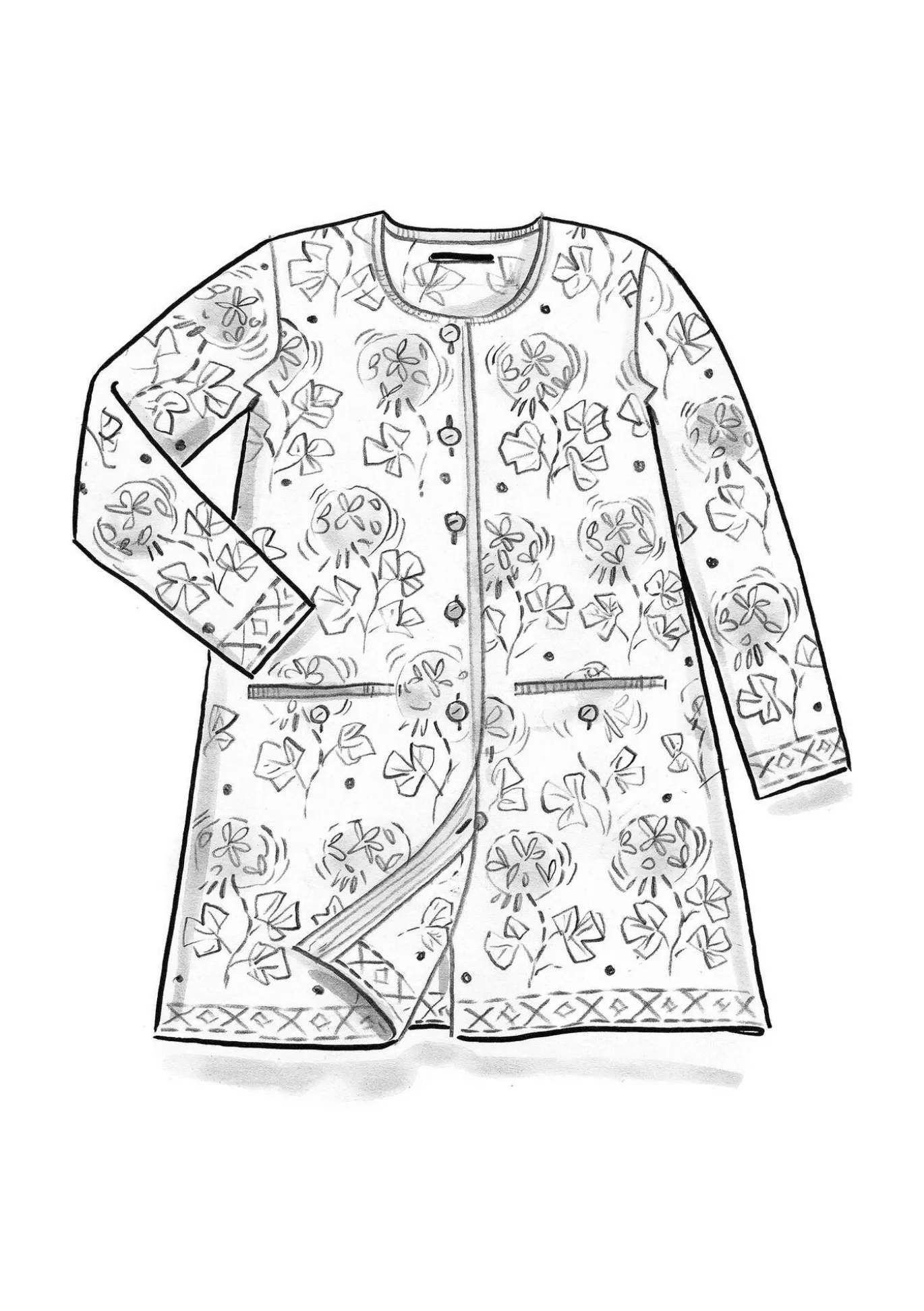 Strickjacke „Mårbacka“ aus Bio-/Recycling-Baumwolle